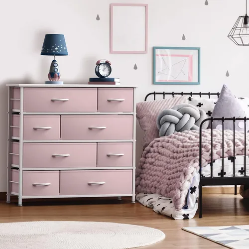 Miniatura 2 de Sorbus Cómoda con 8 cajones – Cómoda de almacenamiento de muebles para niños, adolescentes, dormitorio, guardería, sala de juegos, ropa, juguetes
