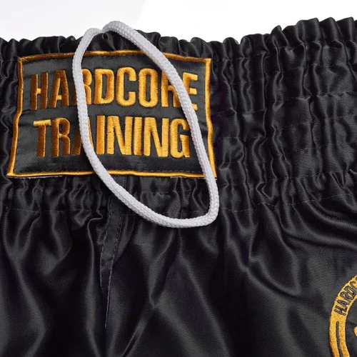 Miniatura 4 de Hardcore Training Pantalones cortos clásicos de Muay Thai Negro Blanco Rojo Camo Azul Kick Boxing MMA Combat Sport Sparring Trunks