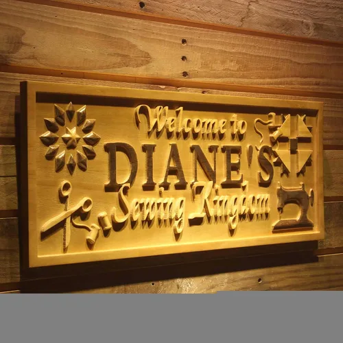 Miniatura 117 de ADVPRO wpa0031 - Letrero de madera personalizado con nombre de Lake House para decoración del hogar, boda, tamaño mediano, 18.25 x 7.25 pulgadas
