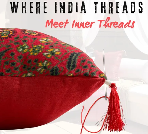 Miniatura 4 de Juego de 5 fundas de almohadas decorativas bohemias - Cojines decorativos de seda para sofá, sillón y cama - Decoración del hogar de inspiración