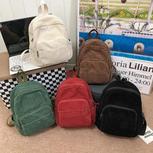 Miniatura 5 de Mochila pequeña para mujer y mujer, mochila estética, Negro -, Tendencia
