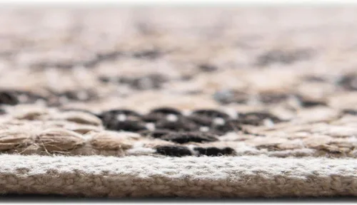 Miniatura 4 de Unique Loom Chindi Jute Collection - Alfombra de área (camino de mesa de 1 pies 2 pulgadas x 8 pies, negro/natural)