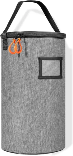 VISEMAN Cesta portátil para pelotas de tenis para entrenamiento, transporte y almacenamiento Gris