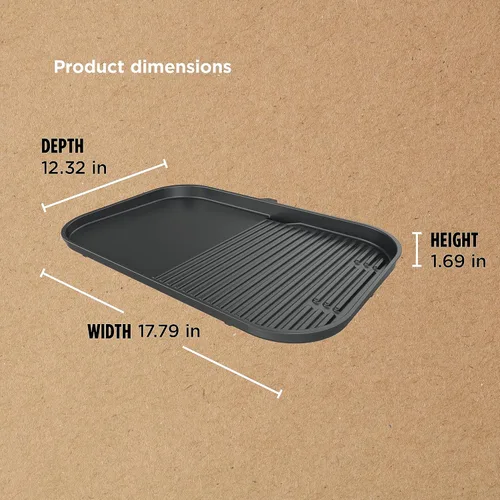 Miniatura 4 de Ninja XSKGRDLXL - Parrilla y placa de plancha Woodfire, compatible con las series OG800 y OG900, funcionalidad de parrilla y plancha 2 en 1