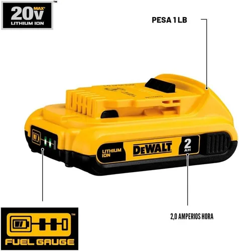 Miniatura 4 de Batería compacta DeWalt DCB203 20 V 2.0 AHMax XR, ion de litio