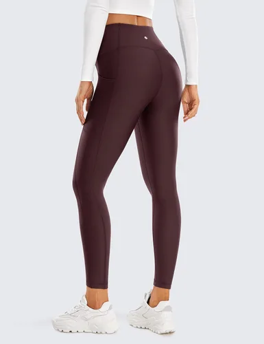 Miniatura 2 de CRZ YOGA Leggings térmicos con forro polar para mujer, 25 pulgadas, cintura alta, pantalones de senderismo para entrenamiento de invierno