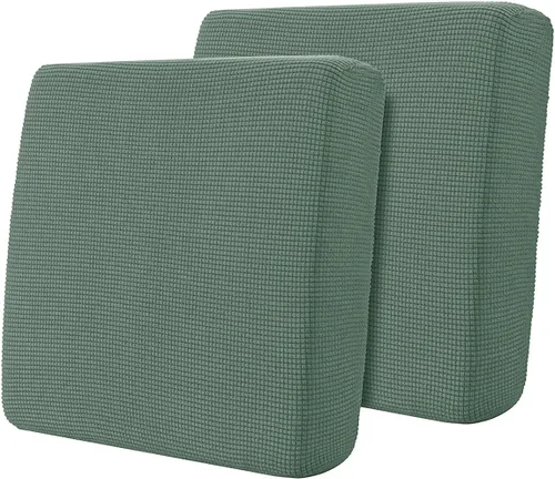Miniatura 33 de Hokway Fundas de cojín elásticas para sofá Fundas de cojín para sofá Fundas de cojín de asiento de sofá Funda protectora de cojín(Chocolate, Mediano)
