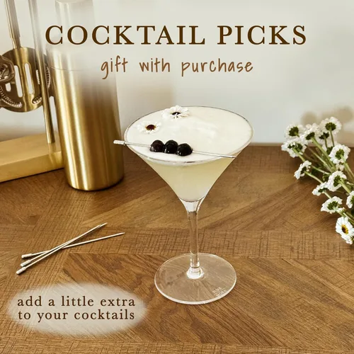 Miniatura 3 de MORA PURE Copas de Martini, Juego de 4 de 7 onzas - Cristal Premium Soplado a Mano para Cócteles, Martinis, Bar en Casa, Cosmos, Gimlet, Fiestas