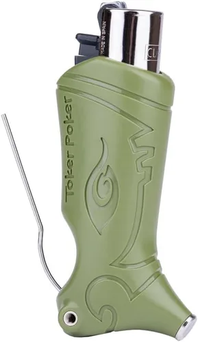 Toker Poker - Estuche para encendedor Clipper - Ejército, herramienta todo incluido para acampar y otros - Por Toker Poker