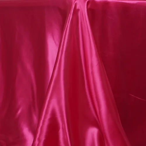 Miniatura 2 de BalsaCircle Mantel rectangular de satén fucsia de 90 x 156 pulgadas, para bodas, recepciones, eventos, cocina, comedor