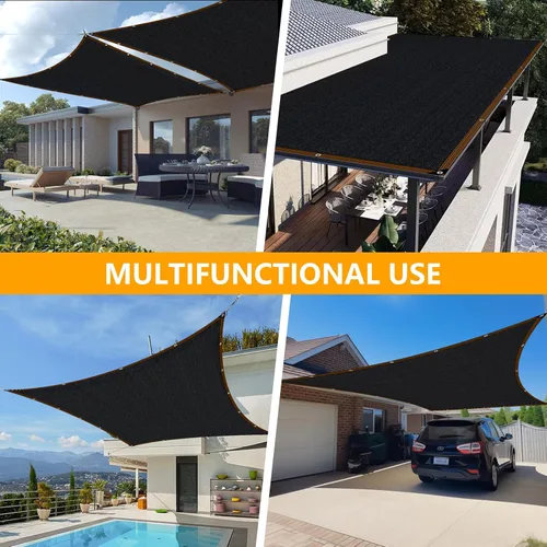 Miniatura 8 de Shade-Cloth - Lona de malla con ojales, 85-90 % para plantas de jardín, 7 x 7 pies, toldo para pérgola al aire libre, patio, flores, césped