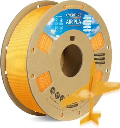 Miniatura 9 de OVERTURE - Filamento Air PLA, PLA pre-espumado de baja densidad, PLA ligero, carrete de cartón, 0.82 kg (1.8 libras), precisión dimensional +/- 0.02