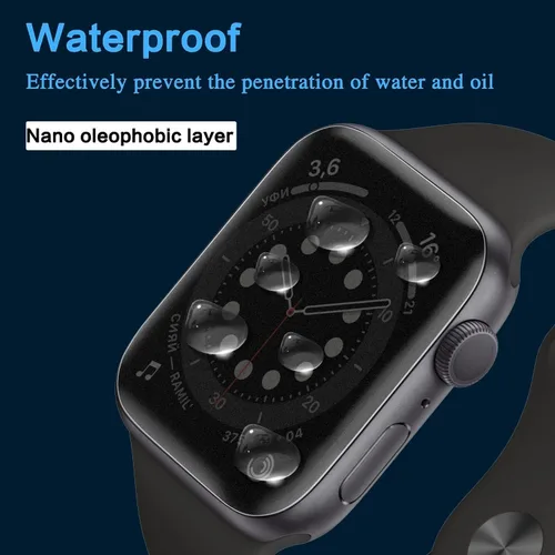 Miniatura 3 de YMHML Paquete de 4 protectores de pantalla de privacidad compatibles con Apple Watch de 1.575 pulgadas SE Series 6/5/4, película antiespía mejorada