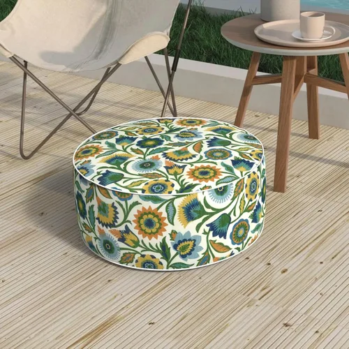 Miniatura 10 de Taburete inflable para exteriores de 31 pulgadas de diámetro x 14 pulgadas de alto, taburete portátil para todo tipo de clima, taburete de muebles