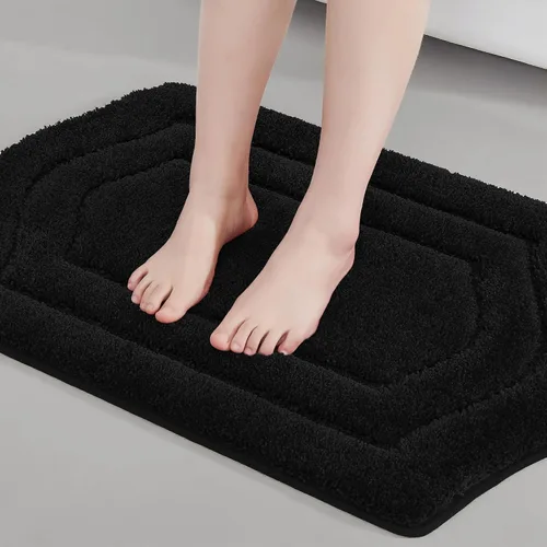 Miniatura 49 de COSY HOMEER Alfombras de Baño Extra Gruesas para Baño - Juegos de Alfombras Antideslizantes de Lino de Baño Suave Felpa 100% Poliéster Fuerte Sala