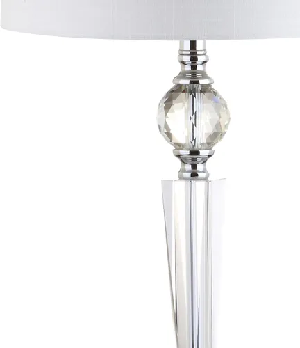 Miniatura 3 de Eyely EYL2048A-SET2 Wells - Lámpara de mesa LED de cristal de 29.5 pulgadas para sala de lectura, sala de estar, oficina, dormitorio, moderna