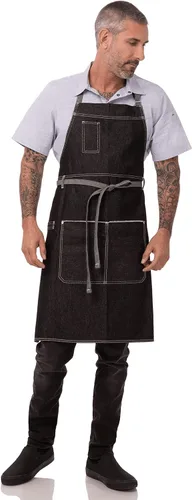 Miniatura 7 de Chef Works Delantal Bronx con cuello redondo