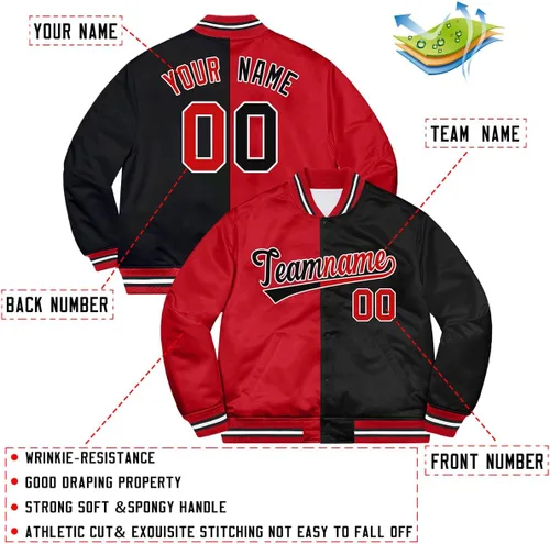 Miniatura 3 de KXK Chaqueta universitaria personalizada, diseño de tu propia letra, abrigo de béisbol con logotipo cosido para hombres, mujeres y jóvenes
