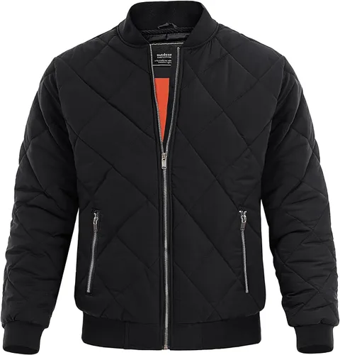 Miniatura 11 de MAGNIVIT Chaqueta bomber para hombre, chaqueta acolchada para invierno y otoño, abrigos acolchados cálidos