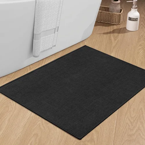 Miniatura 38 de chakme Alfombras de Baño 24x17, Alfombra de Baño Ultra Delgada Antideslizante Pequeña de Secado Rápido Absorbente para Piso de Baño