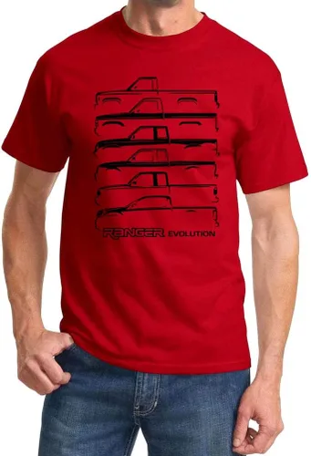 Miniatura 14 de Ford Ranger Pickup Truck Evolution Classic Outline Design Camiseta