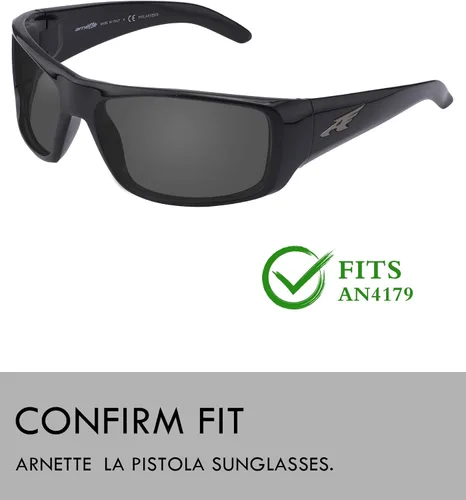 Miniatura 3 de Raydi Lentes de repuesto de policarbonato para gafas de sol rectangulares Arnette La Pistola AN4179