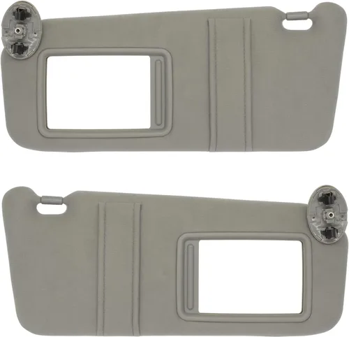 Miniatura 12 de NHILES Visera solar del lado izquierdo del conductor y del lado derecho del pasajero compatible con Toyota Camry sin luz 2007 2008 2009 2010 2011