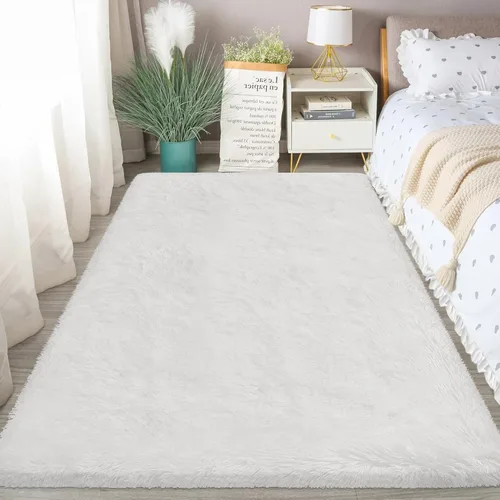 Miniatura 58 de Alfombras verdes para dormitorio de niños: alfombra de pasillo lavable de 2x6, alfombras pequeñas antideslizantes, esponjosas, suaves, peludas