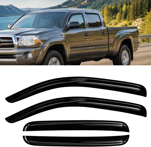 Miniatura 73 de Protectores de lluvia de ventana para Ford F150 SuperCab 2004-2014 2 piezas deflector de ventana para 09-14 F-150 con 2 puertas delanteras