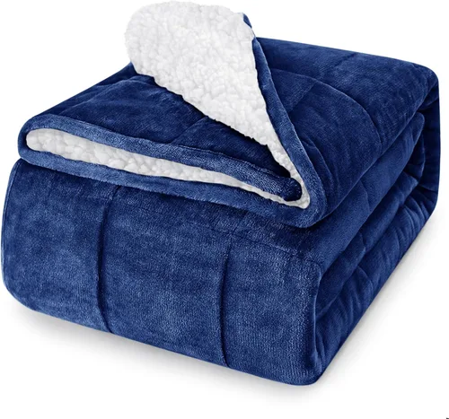 Miniatura 36 de yescool - Manta con peso, 7 libras, fresca, transpirable, con cuentas de cristal prémium, lavable a máquina, para dormir, 60-90 libras, 41 x 60 Gris