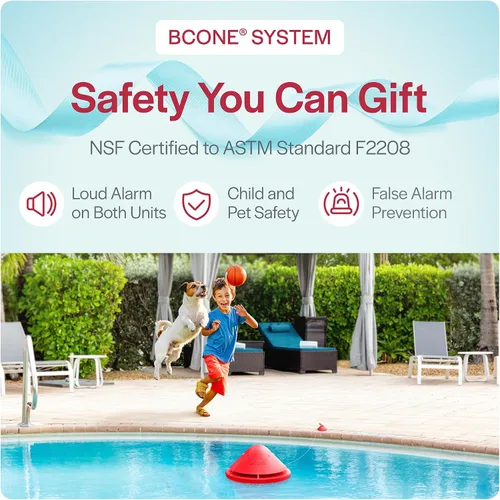 Miniatura 5 de Sistema Multi BCONE® Alarma de piscina de Lifebuoy® Alarma flotante para piscina certificada ASTM F2208 Alarmas de seguridad para piscina fuerte