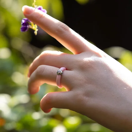 Miniatura 15 de Zollen Anillos de silicona para mujer, 1/3 paquetes de alianzas de boda de silicona, forma de flor, anillos de goma, colección de flores para mujer