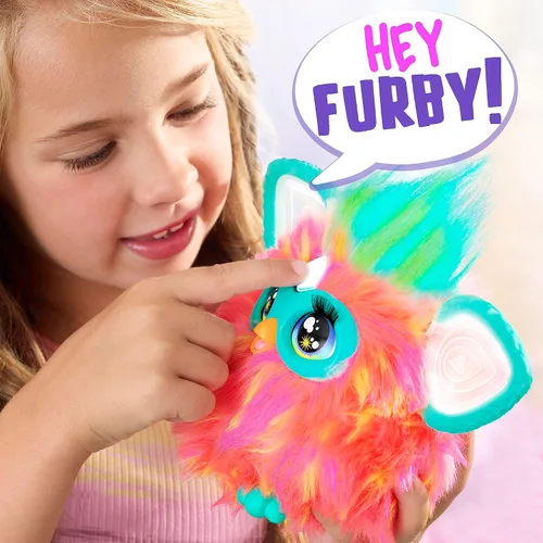 Miniatura 3 de Furby Coral, 15 accesorios de moda, juguetes de peluche interactivos para niñas y niños de 6 años en adelante, animatronic activado por voz