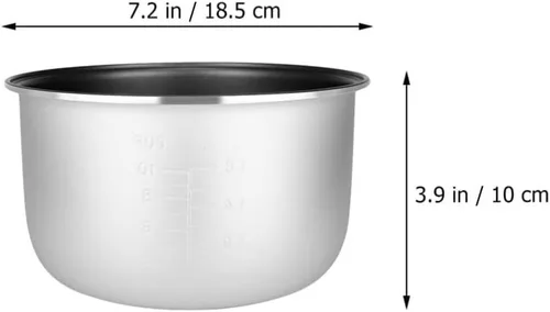 Miniatura 6 de Housoutil Olla de arrocera interior de repuesto para olla de cocina, revestimiento antiadherente, recipiente de cocción de arroz, tanque