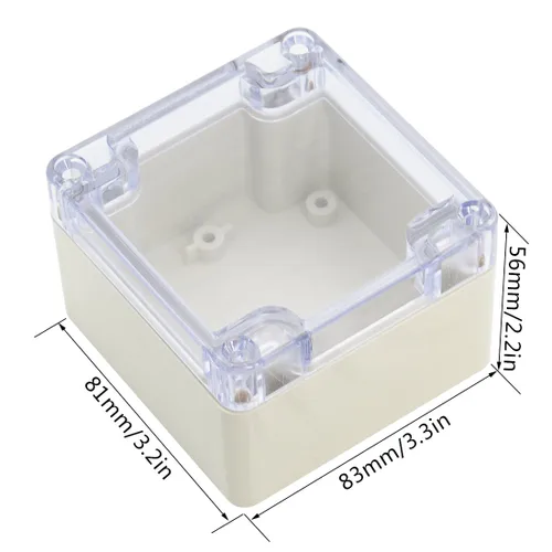 Miniatura 2 de LeMotech - Caja de derivación de plástico ABS IP65 a prueba de polvo e impermeable, recinto eléctrico universal para proyectos, color gris