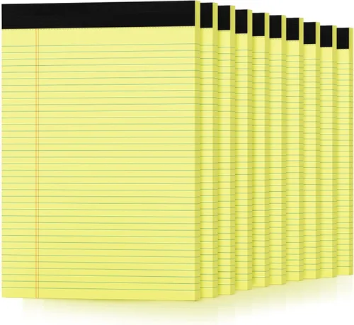 Miniatura 8 de Blocs de Notas de Color 5x8, Paquete de 48 Blocs Legales Pequeños Rosa 5x8, Blocs de Notas Legales Pequeños con Rayas Universitarias Fácil