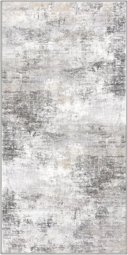 Miniatura 1017 de IOHOUZE Alfombra abstracta lavable de 3 x 12 pies para pasillos, antideslizante para cocina, camino de entrada de lana sintética para interiores