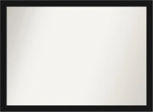 Miniatura 362 de Amanti Art Espejo de baño negro para sobre fregadero, 22 x 22 pulgadas, espejo de tocador cuadrado estrecho negro Avon, marco de madera casual