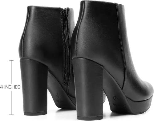 Miniatura 4 de DREAM PAIRS - Botines de tacón alto para mujer