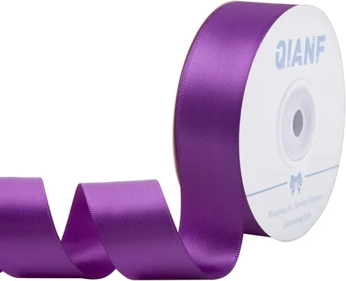 Miniatura 61 de QIANF Cinta plateada de satén de doble cara de 1-1/2 pulgadas para envolver regalos, lazos para el pelo, hacer cintas para el cabello, bandas