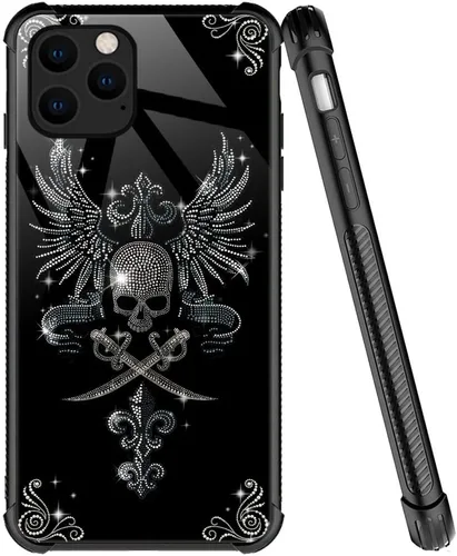 Miniatura 13 de ZHEGAILIAN Funda compatible con iPhone 7/8 Plus, funda de vidrio orgánico para niñas, mujeres y hombres, diseño de cuatro esquinas, antiarañazos, a