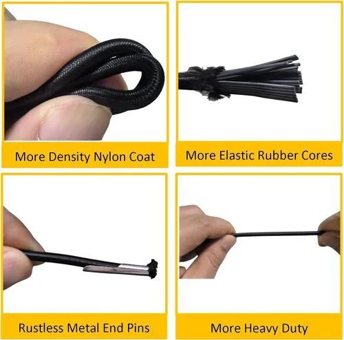 Miniatura 6 de Cable de repuesto para silla de gravedad cero, paquete de 4, cordón elástico para silla antigravedad, silla reclinable de patio, silla elástica