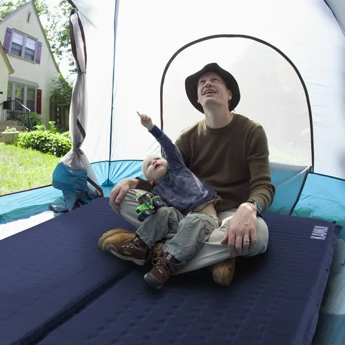 Miniatura 12 de KAMUI Almohadilla de dormir autoinflable: almohadilla de campamento de 2 pulgadas de grosor conectable con múltiples alfombrillas de campamento