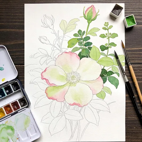 Miniatura 8 de Bloc de papel de acuarela, 30 hojas de prensa en caliente de 9 x 12 pulgadas, 140 lb/300 GSM, almohadilla de color de agua desgarrable 100% algodón