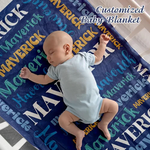 Miniatura 8 de Manta de bebé personalizada – Manta de bebé con monograma, manta de bebé personalizada, manta de bebé personalizada para niños pequeños con nombre