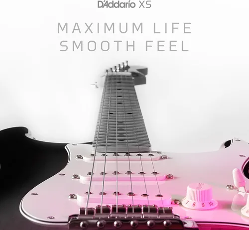Miniatura 3 de D'Addario - Cuerdas de guitarra eléctrica con revestimiento de níquel XS, XSE1156, calibre Med Top/X-Heavy Bottom 11-56, juego de 6 cuerdas, paquete