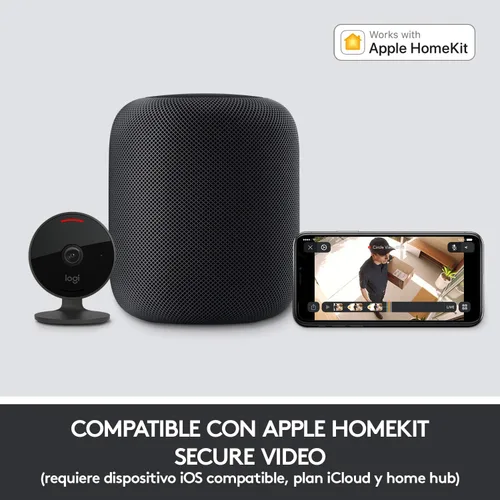 Miniatura 8 de Logitech Circle View - Cámara de seguridad para el hogar con cable resistente a la intemperie con video Logitech TrueView, gran angular de 180°, HD