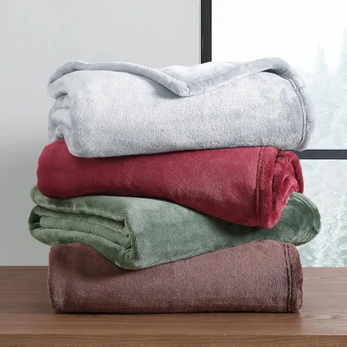 Miniatura 9 de Eddie Bauer - Manta, ropa de cama reversible de sherpa súper suave y forro polar cepillado, mantas para sofá, ideal para descansar