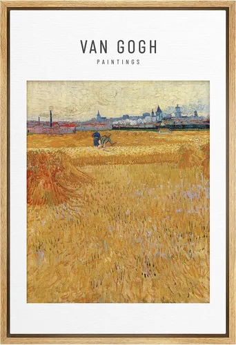 Miniatura 91 de SIGNWIN Lienzo enmarcado para pared, diseño de Vincent Van Gogh, un par de amantes, naturaleza, ilustraciones de área silvestre, bellas artes