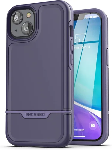 Miniatura 13 de ENCASED Funda a prueba de golpes compatible con iPhone 14, funda ultra protectora resistente para teléfono, serie Rebel (negro)
